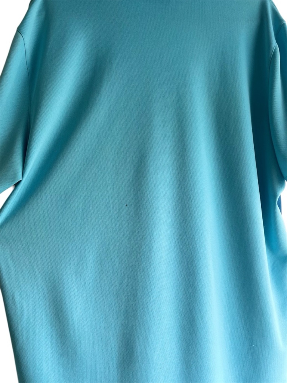Nike Golf Dry-Fit Two-Tone Light Blue and Teal ColorBlock Performance Polo - Picture 5 of 6
